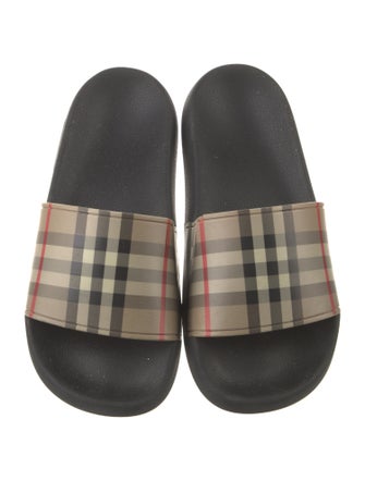 Burberry Rubber Plaid Print Flats