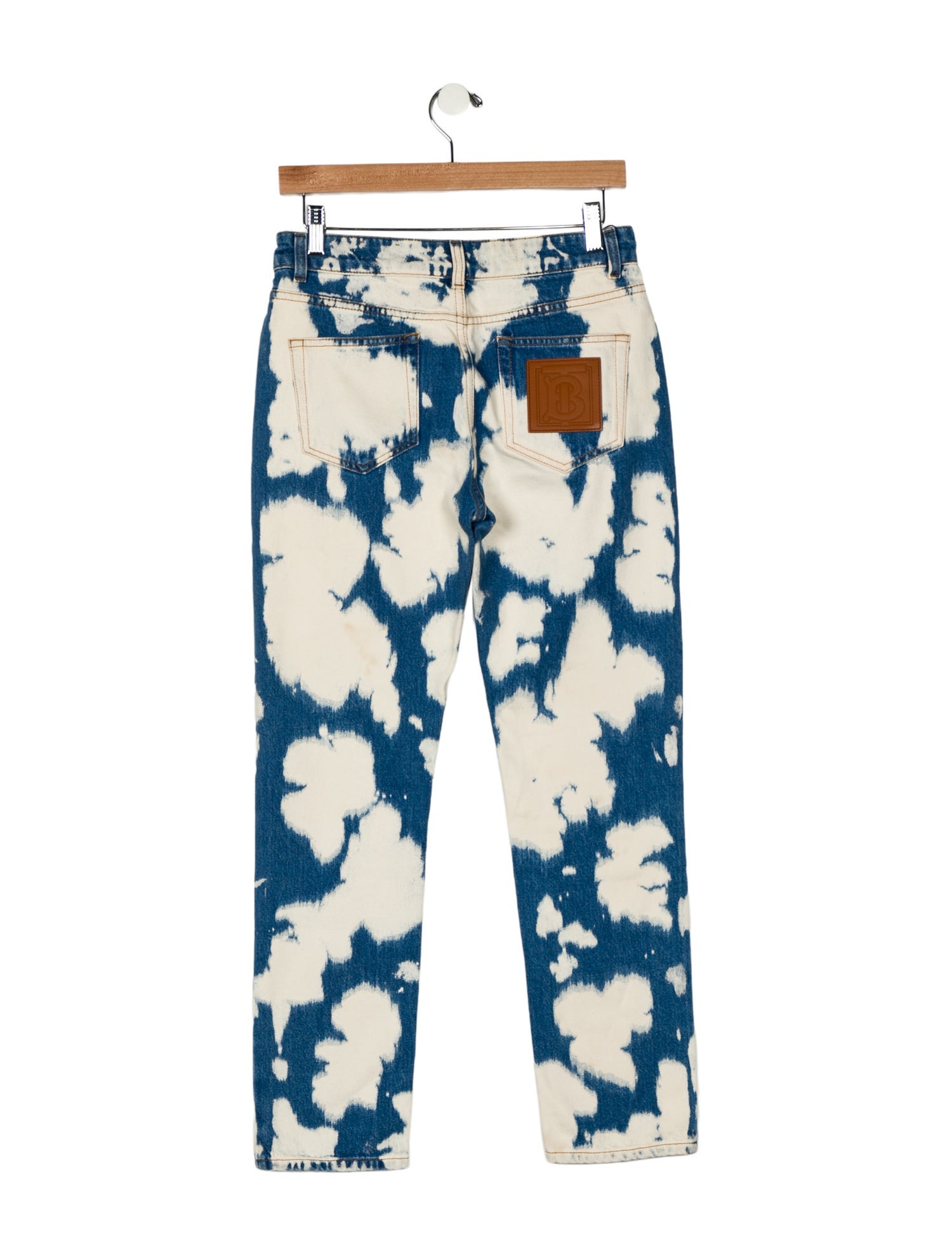 Burberry Mid-Rise Straight Leg Jeans