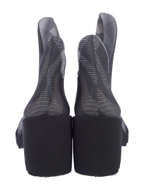 Burberry Smoked Check Pattern Rubber Rain Boots