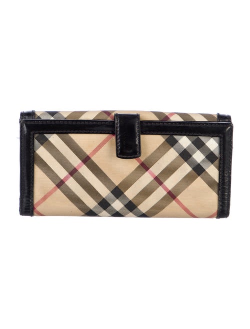 Burberry Nova Check Pattern Continental Wallet