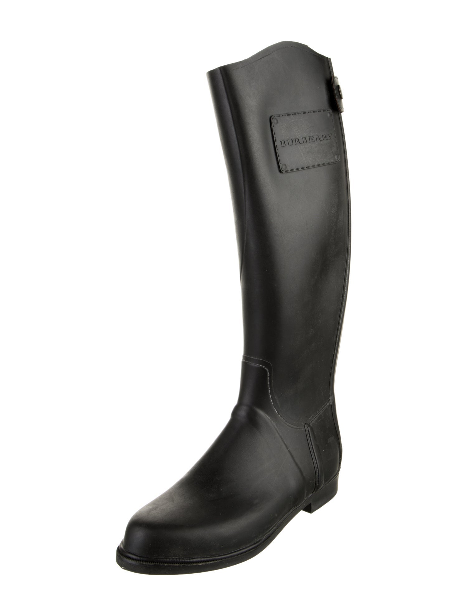 Burberry Haymarket Check Pattern Rubber Rain Boots