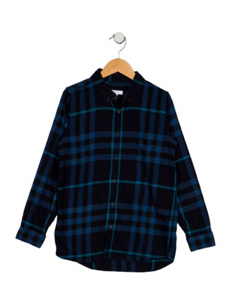 Burberry Burberry Boys' Check Pattern Flannel Shirt