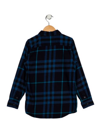 Burberry Burberry Boys' Check Pattern Flannel Shirt