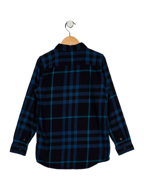 Burberry Burberry Boys' Check Pattern Flannel Shirt