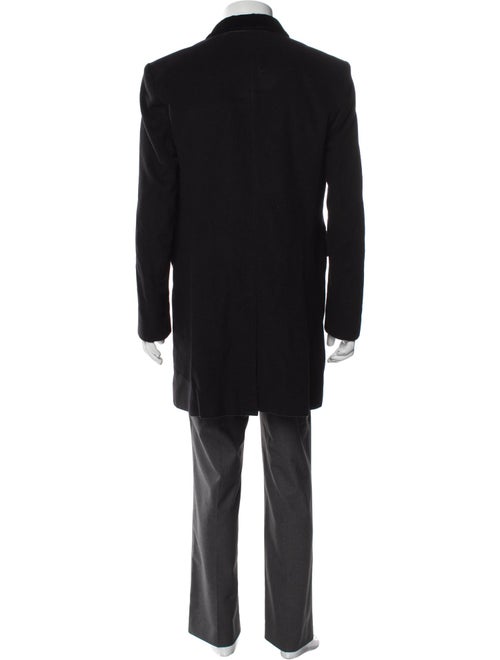 Burberry Abstract Check Wool Overcoat