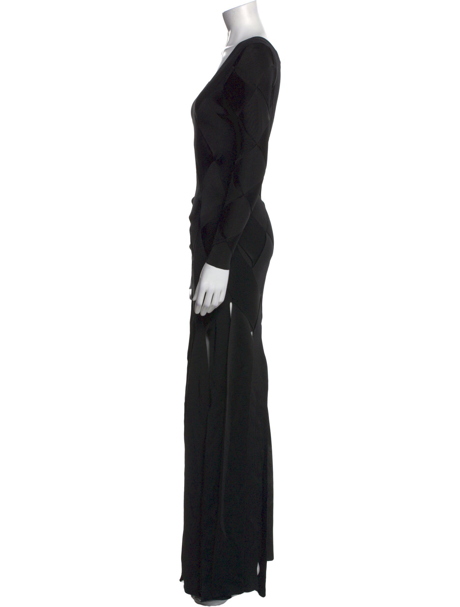 Burberry V-Neck Mini Dress