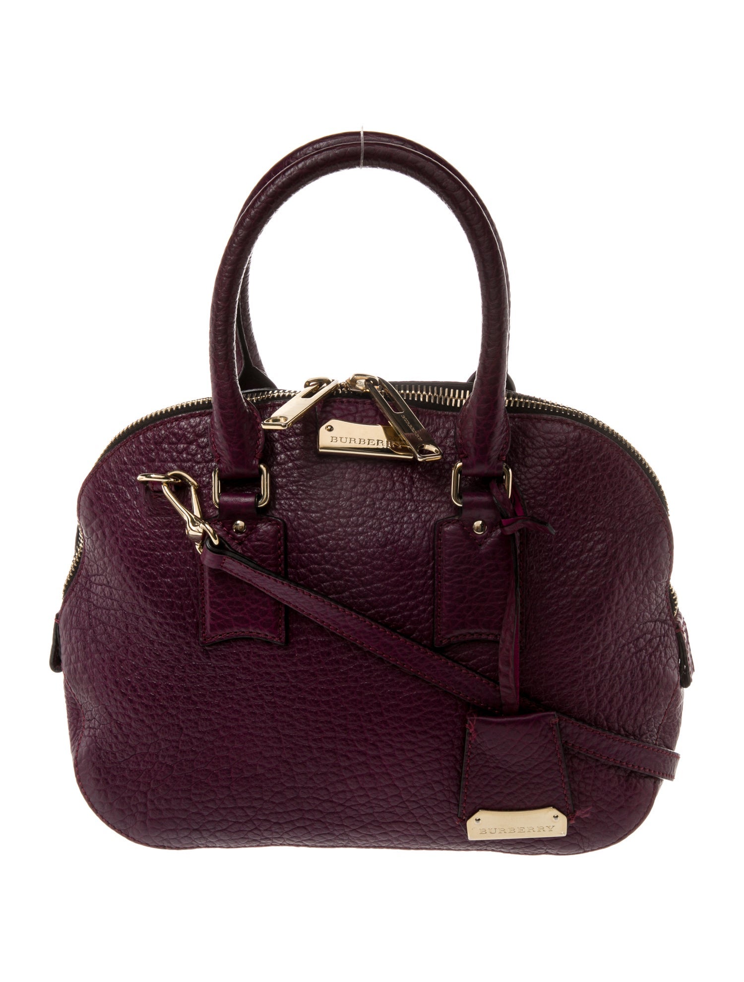 Burberry Leather Top Handle Bag