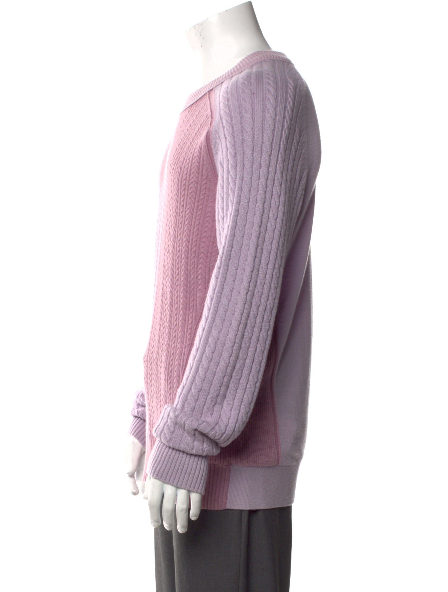 Burberry Cable Knit Scoop Neck Pullover
