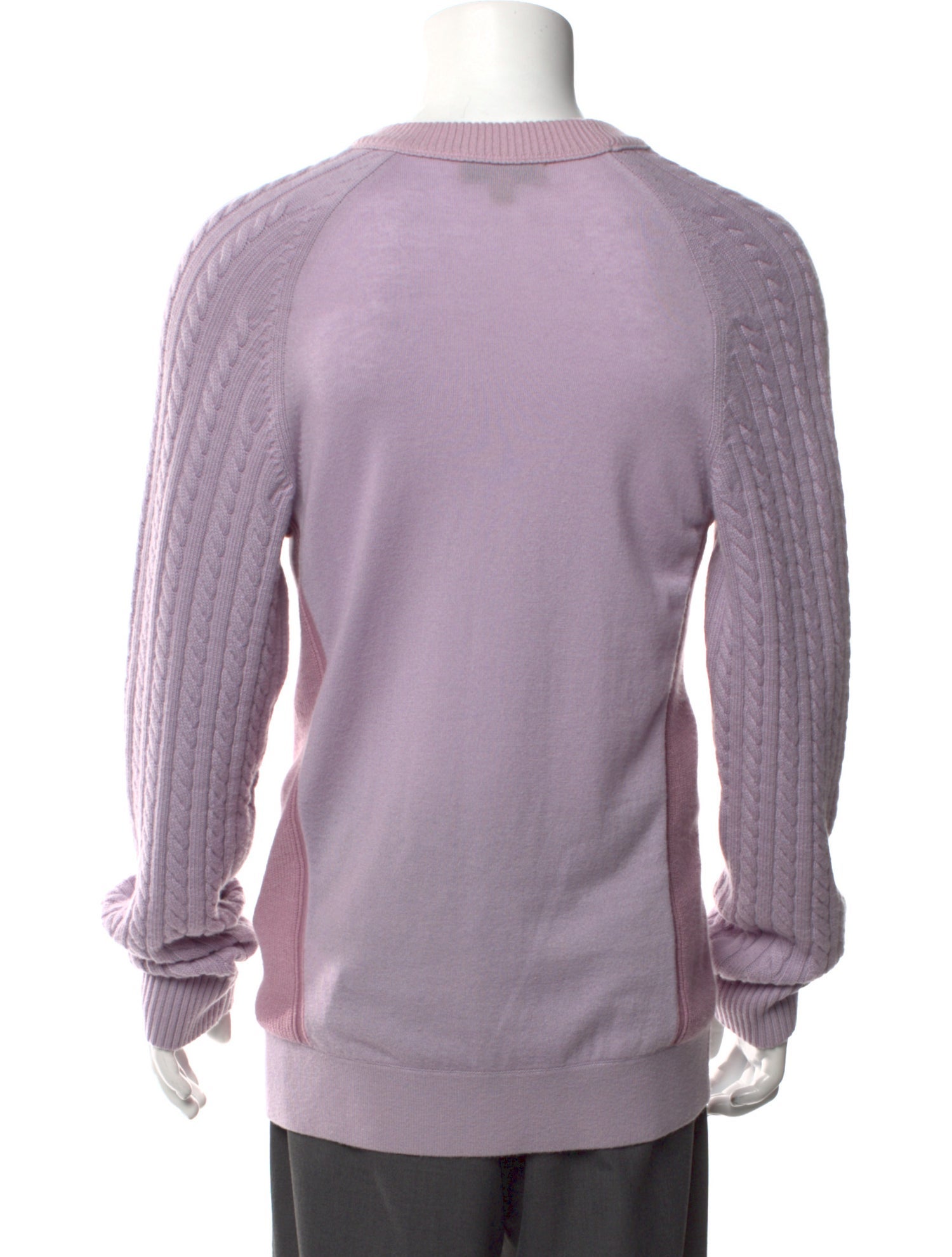 Burberry Cable Knit Scoop Neck Pullover