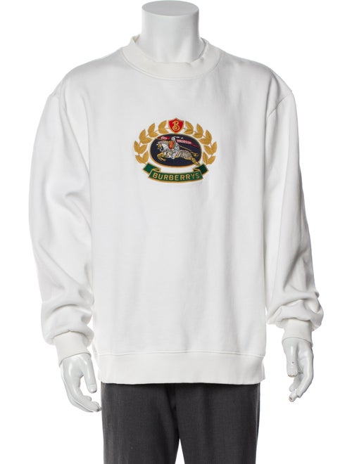 Burberry Abstract Check Crew Neck Pullover