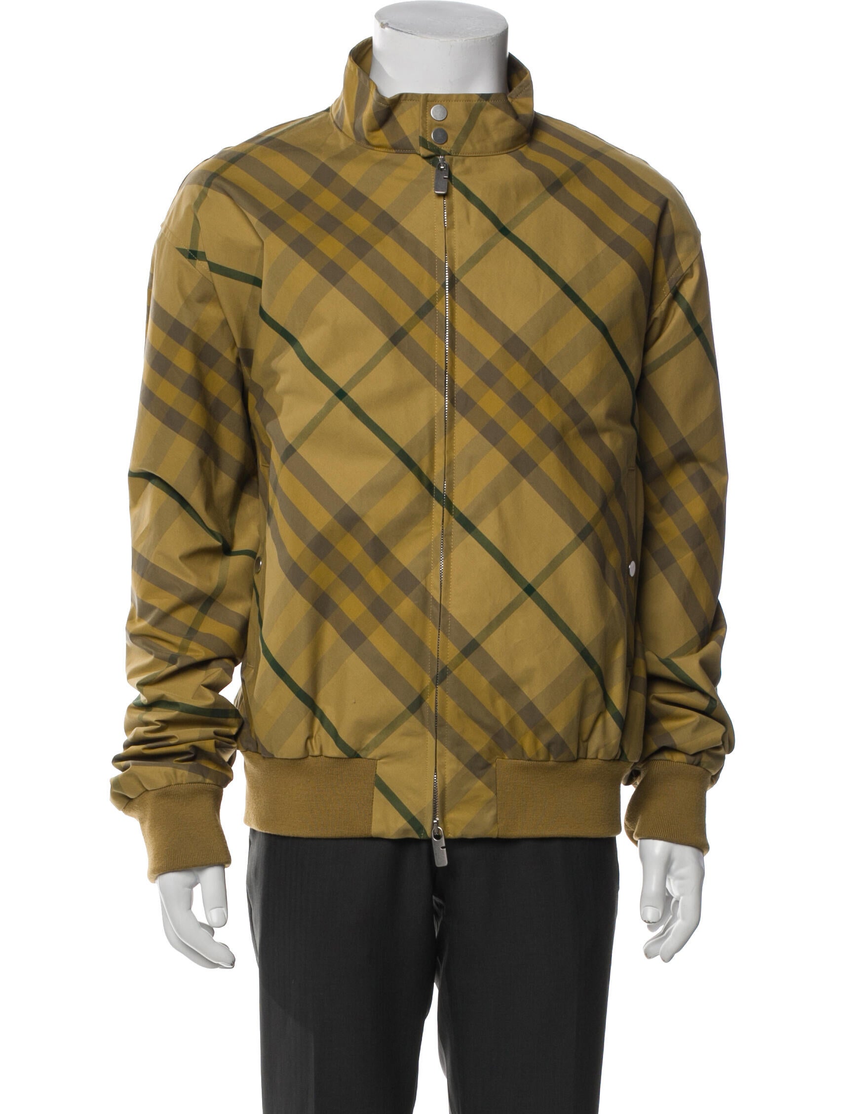 Burberry Check Plaid Print Windbreaker w/ Tags