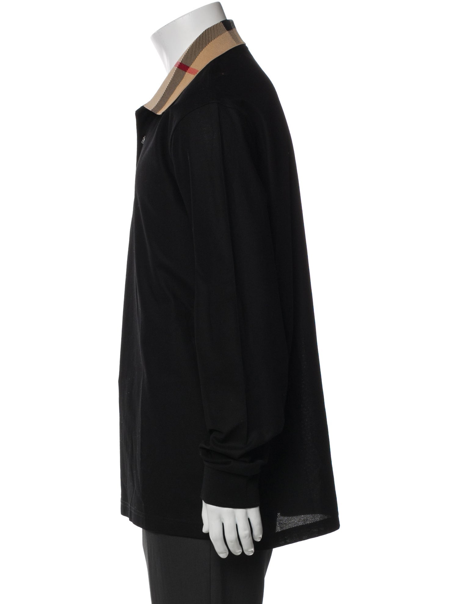 Burberry Check Collar Polo Shirt