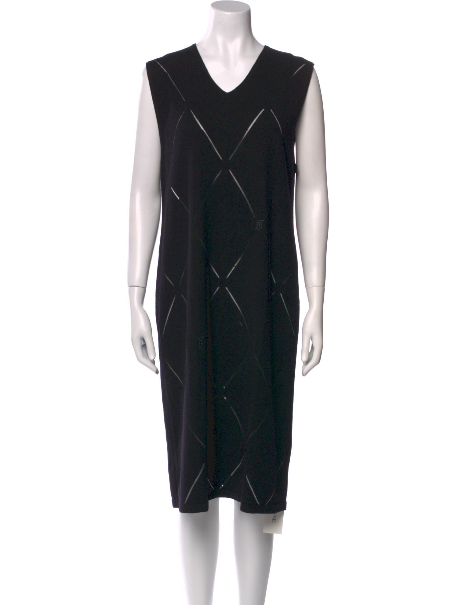 Burberry Wool Midi Length Dress w/ Tags