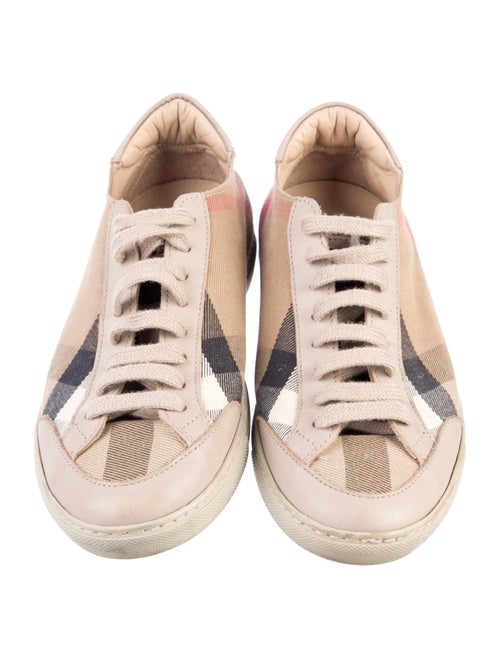 Burberry Nova Check Pattern Canvas Sneakers