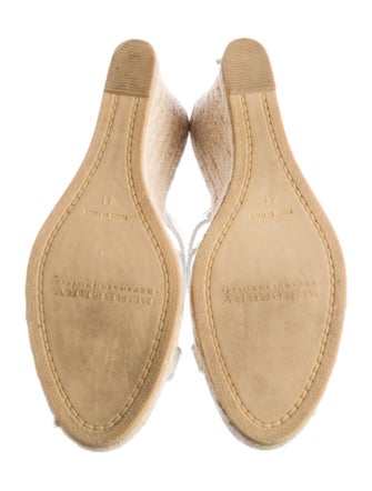 Burberry Nova Check Pattern Patent Leather Espadrilles