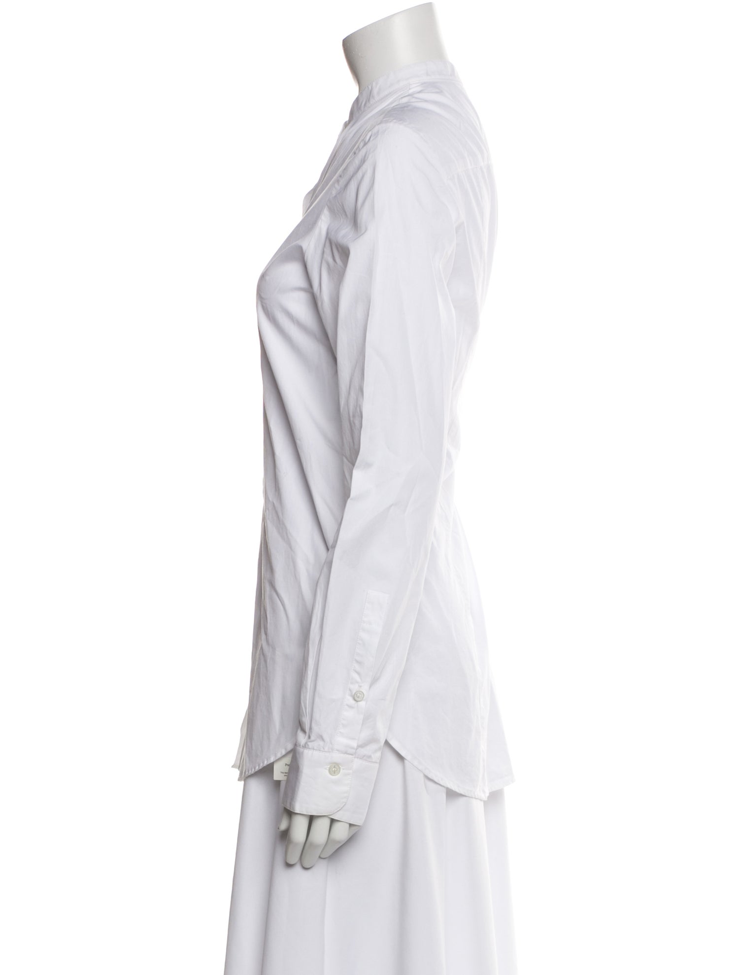 Burberry Long Sleeve Button-Up Top