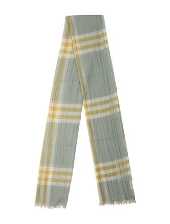 Burberry Virgin Wool Striped Scarf