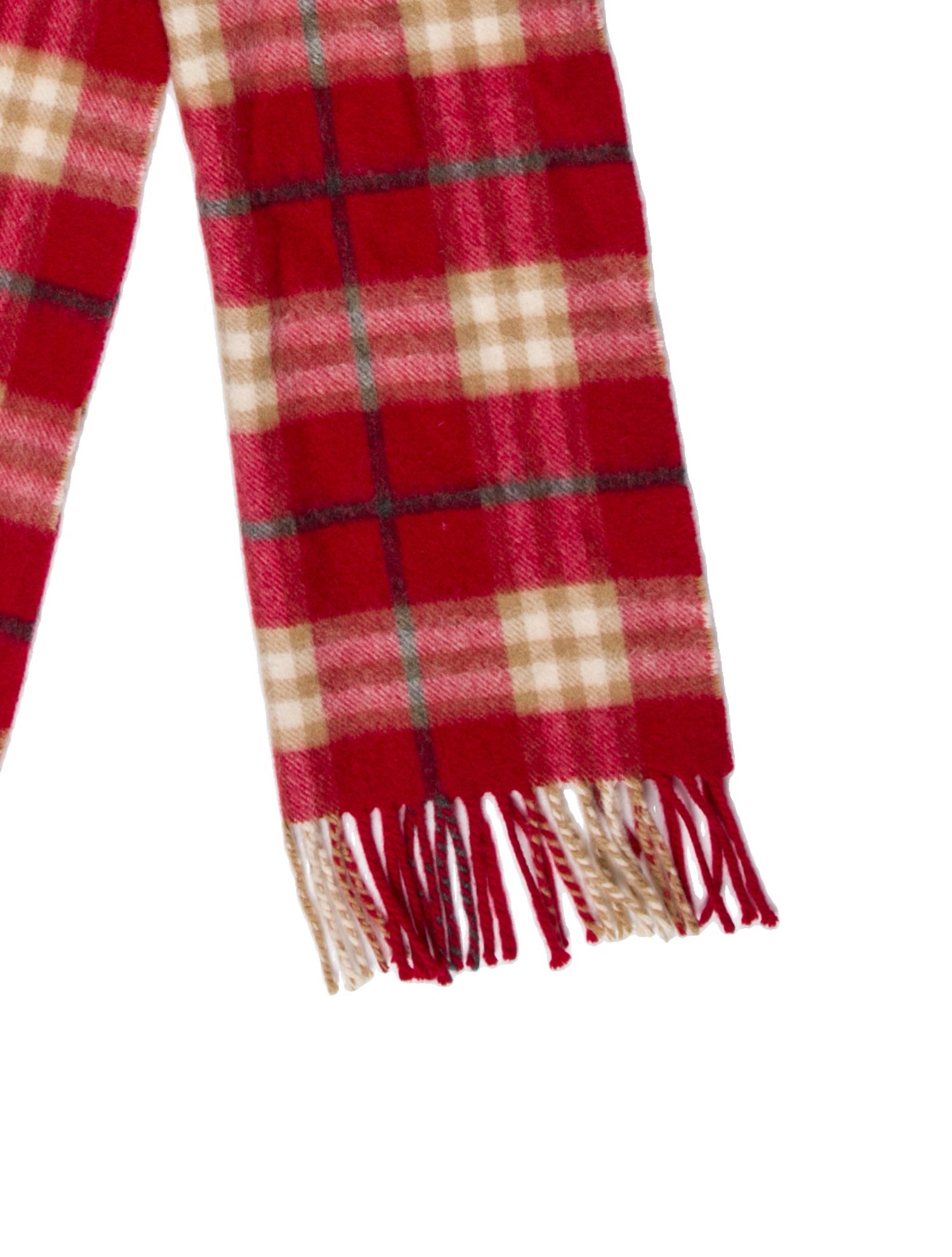 Burberry Cashmere House Check Pattern Scarf