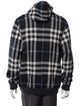 Burberry Nova Check Pattern Mock Neck Sweatshirt