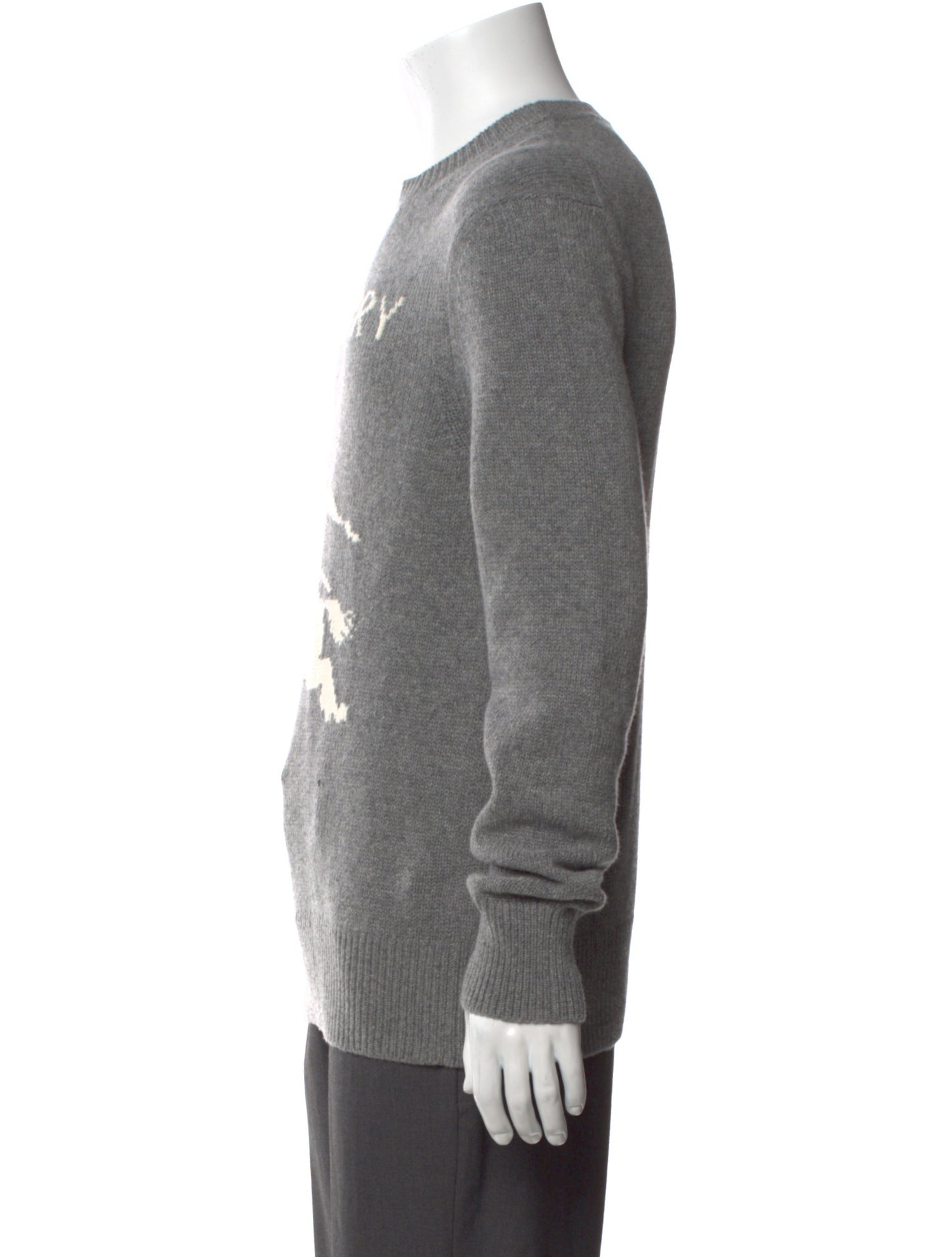 Burberry Exploded Check Pattern Wool Pullover