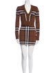 Burberry Wool Striped Skirt Set