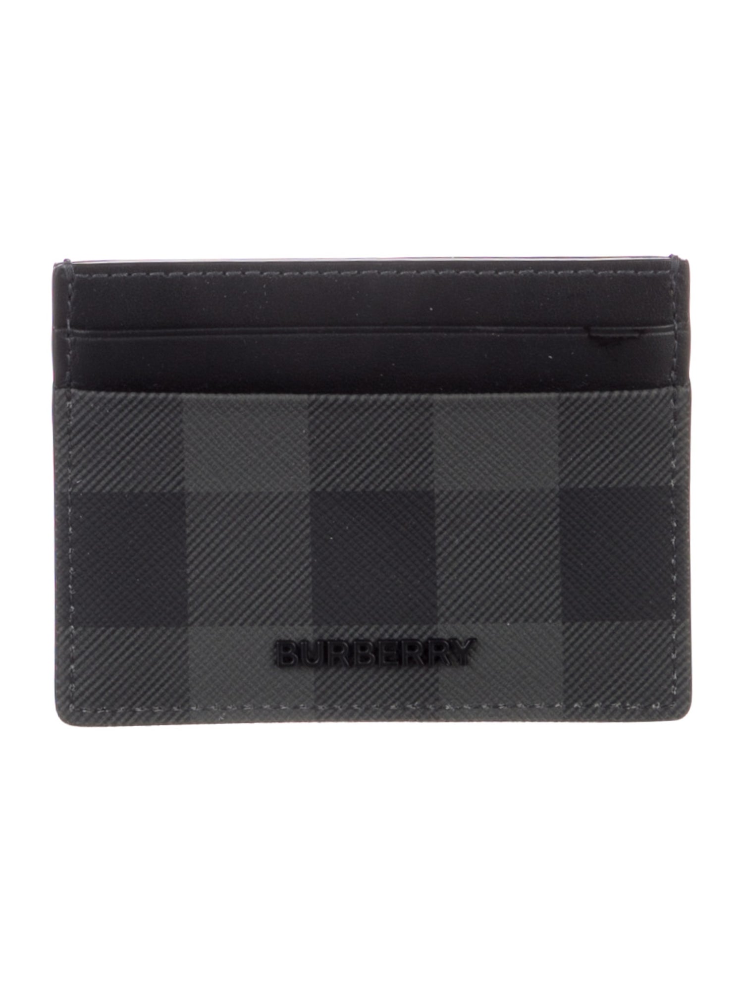 Burberry Plaid Print Card Holder
