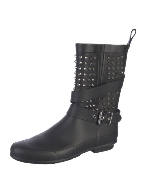 Burberry Rubber Studded Accents Rain Boots