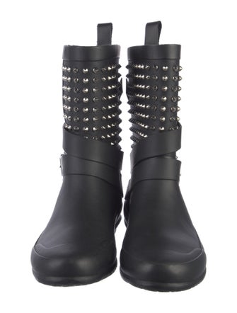 Burberry Rubber Studded Accents Rain Boots