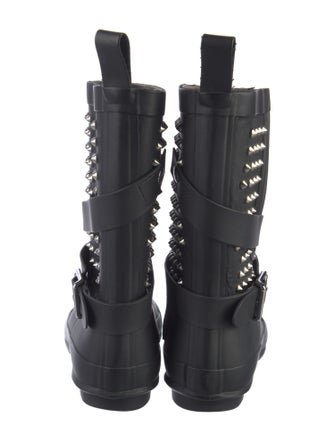 Burberry Rubber Studded Accents Rain Boots