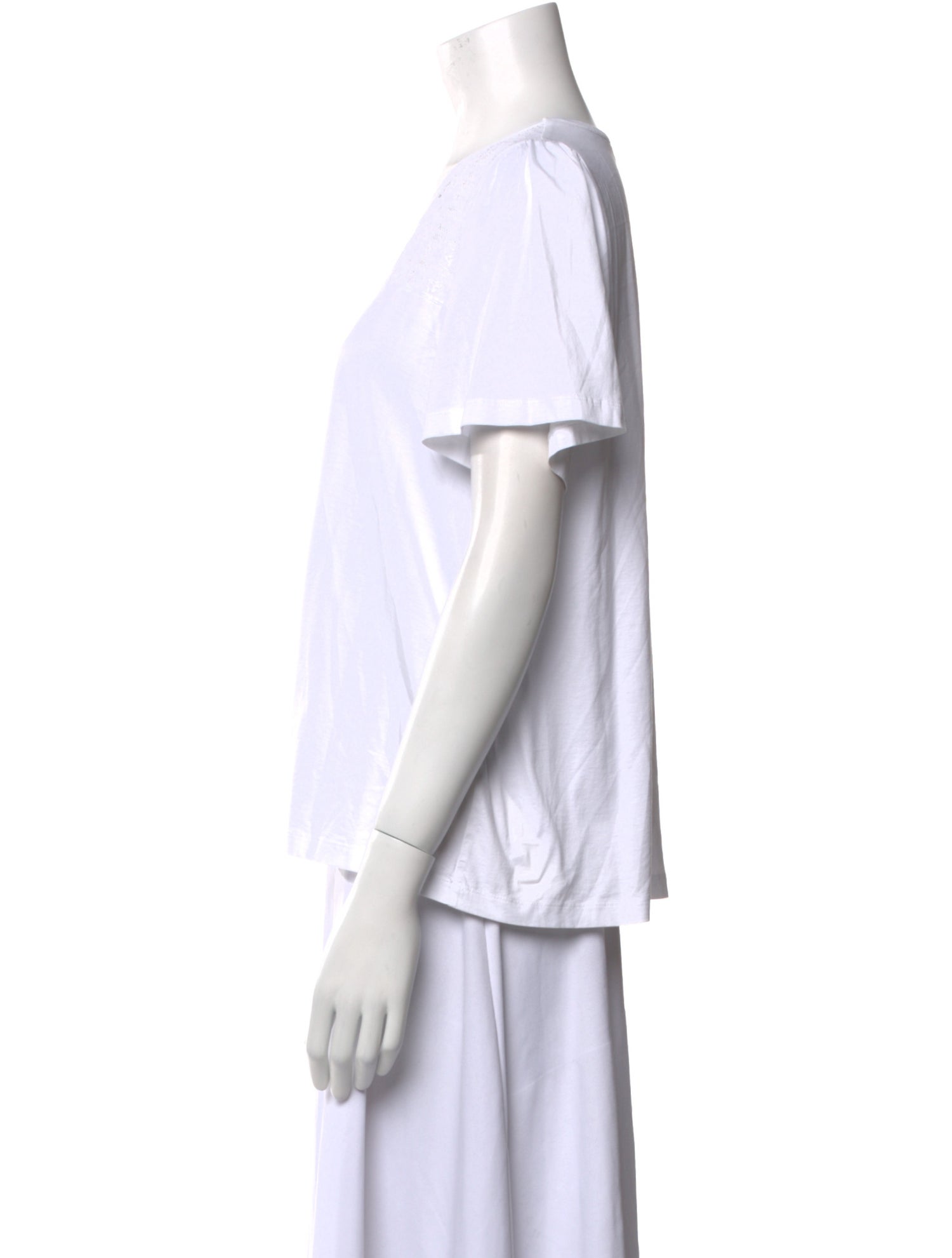 Burberry Scoop Neck Short Sleeve T-Shirt