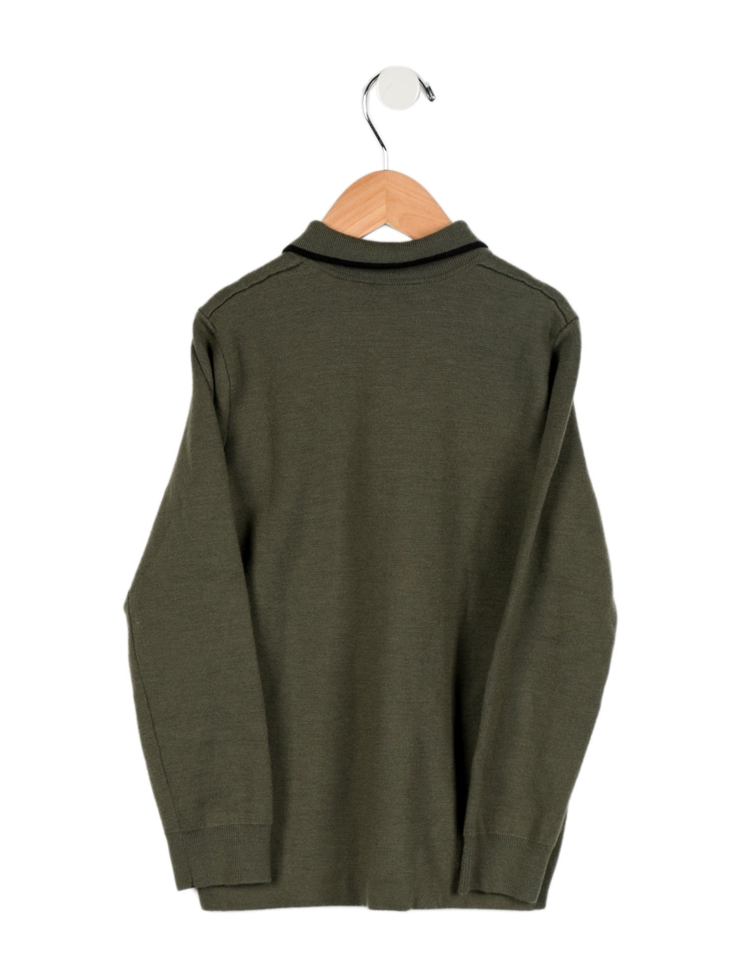 Burberry Kids' Knit Long Sleeve Polo