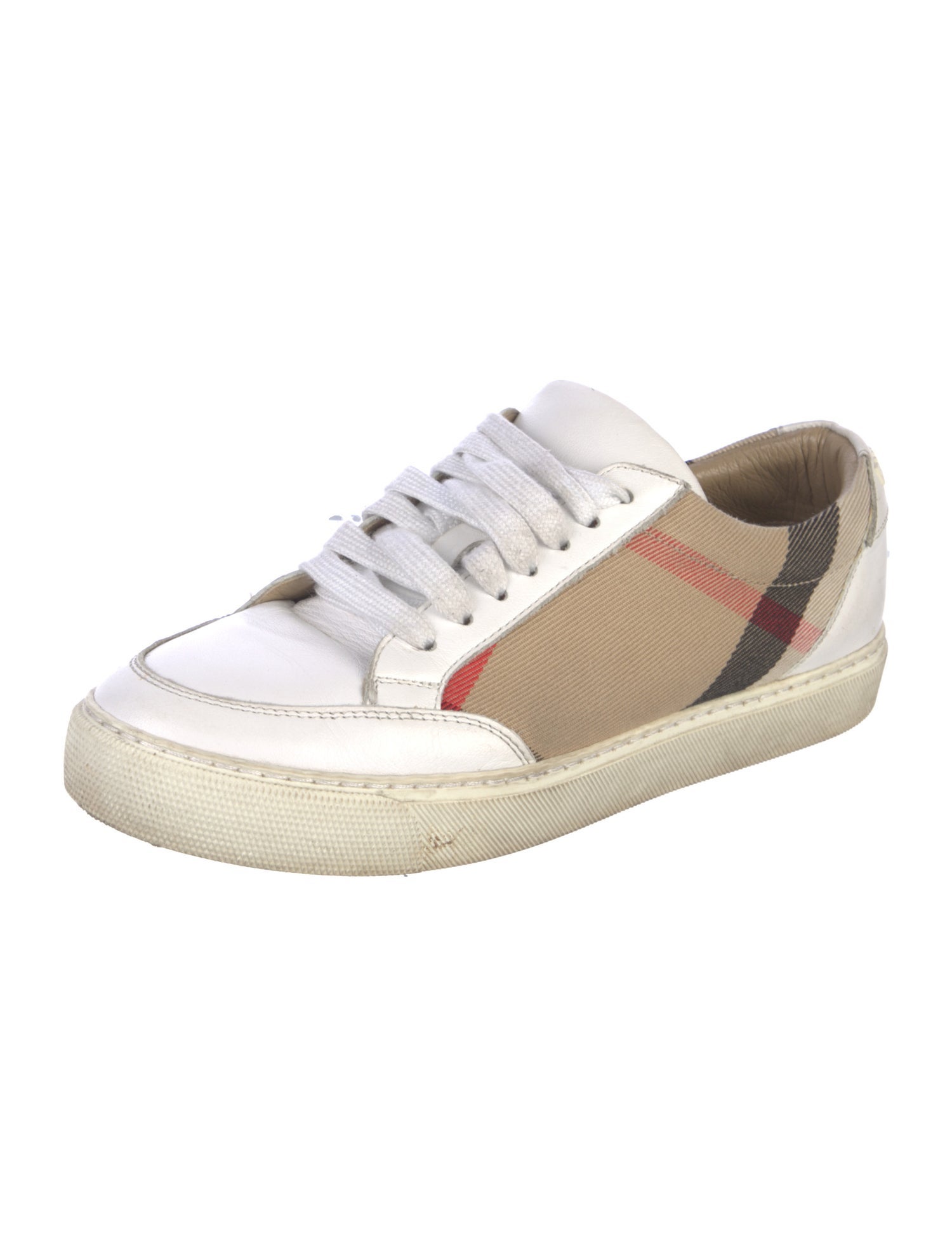 Burberry Leather Printed Sneakers