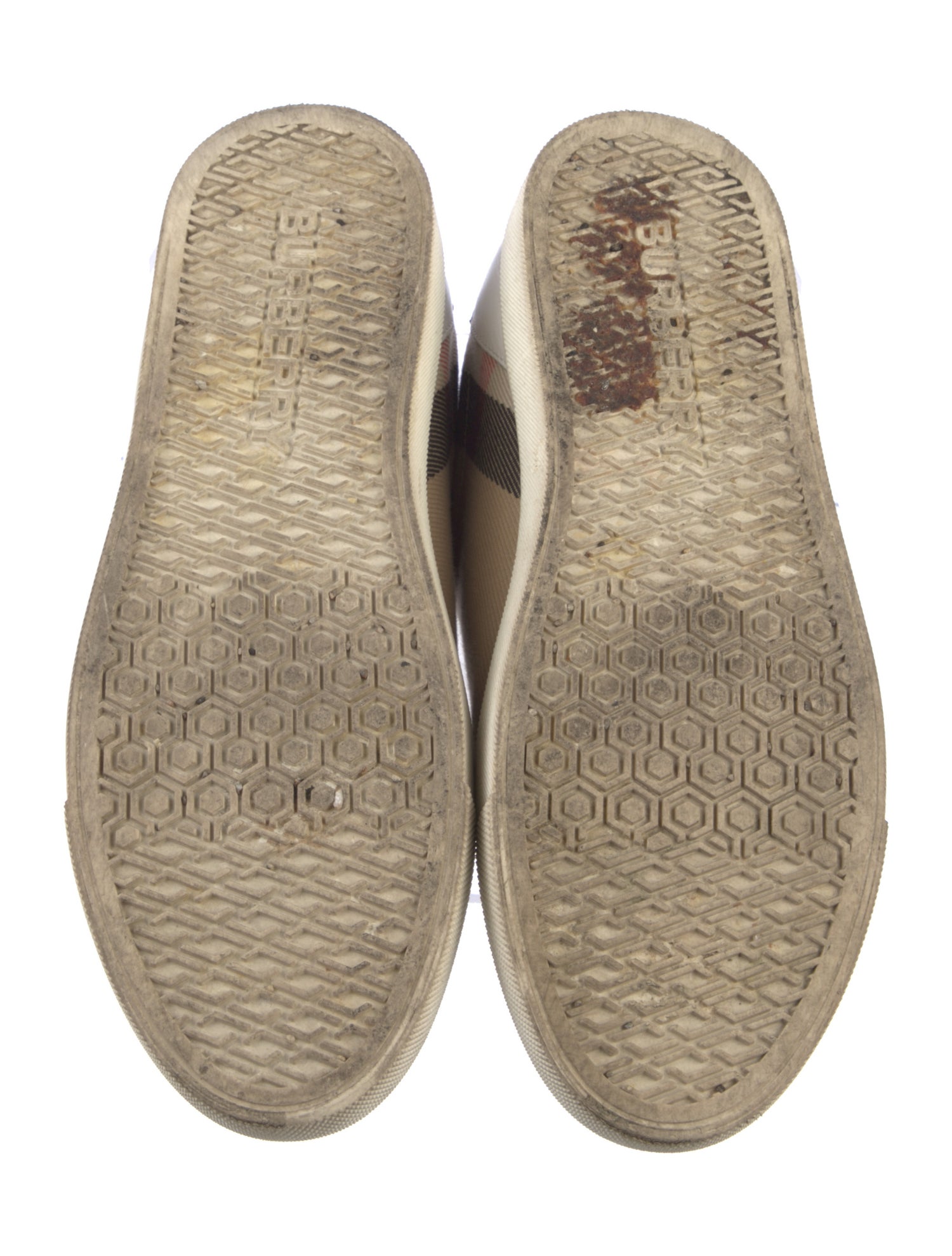 Burberry Leather Printed Sneakers