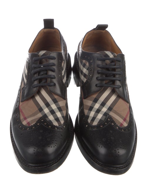 Burberry Nova Check Pattern Leather Spectators
