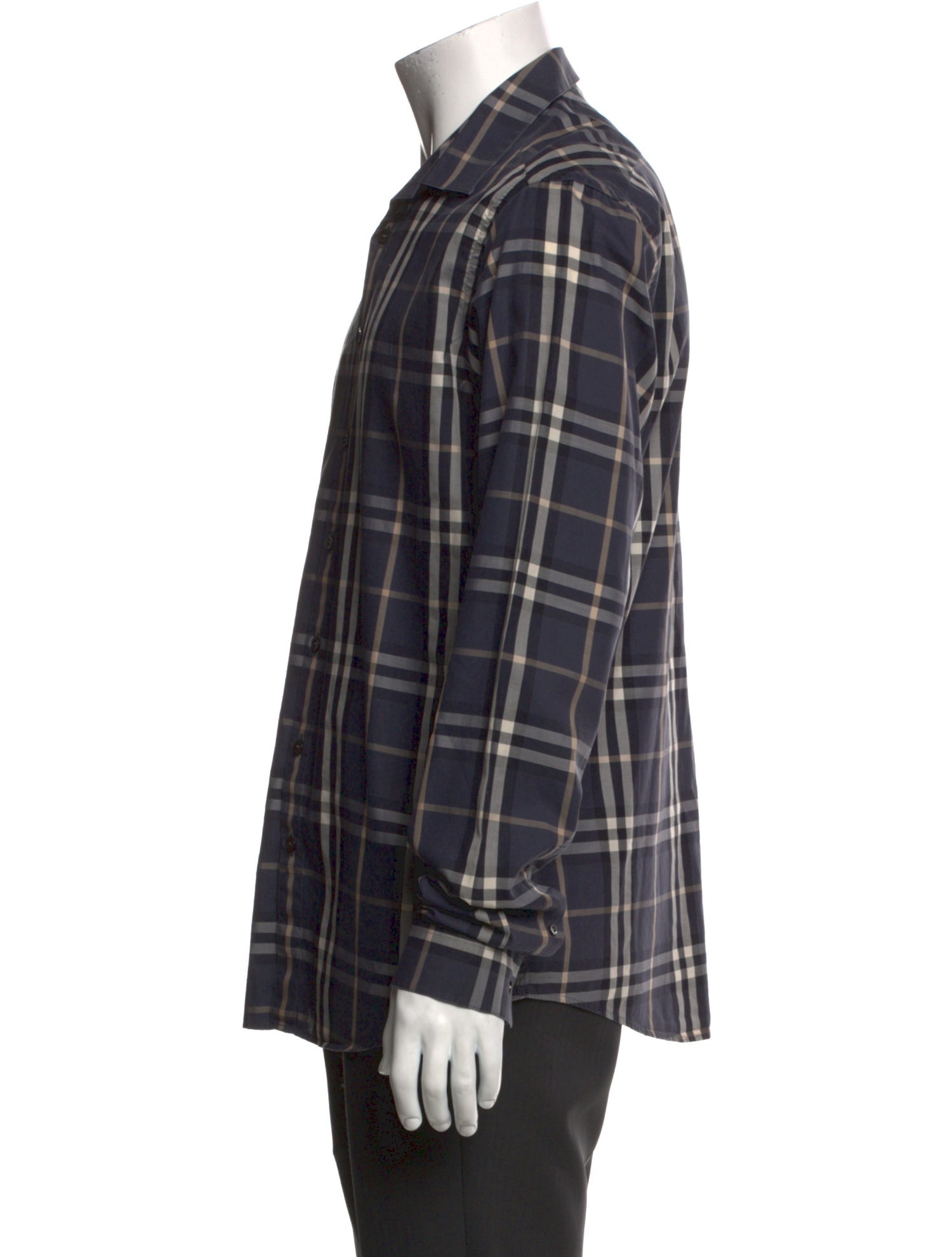 Burberry Nova Check Pattern Long Sleeve Shirt