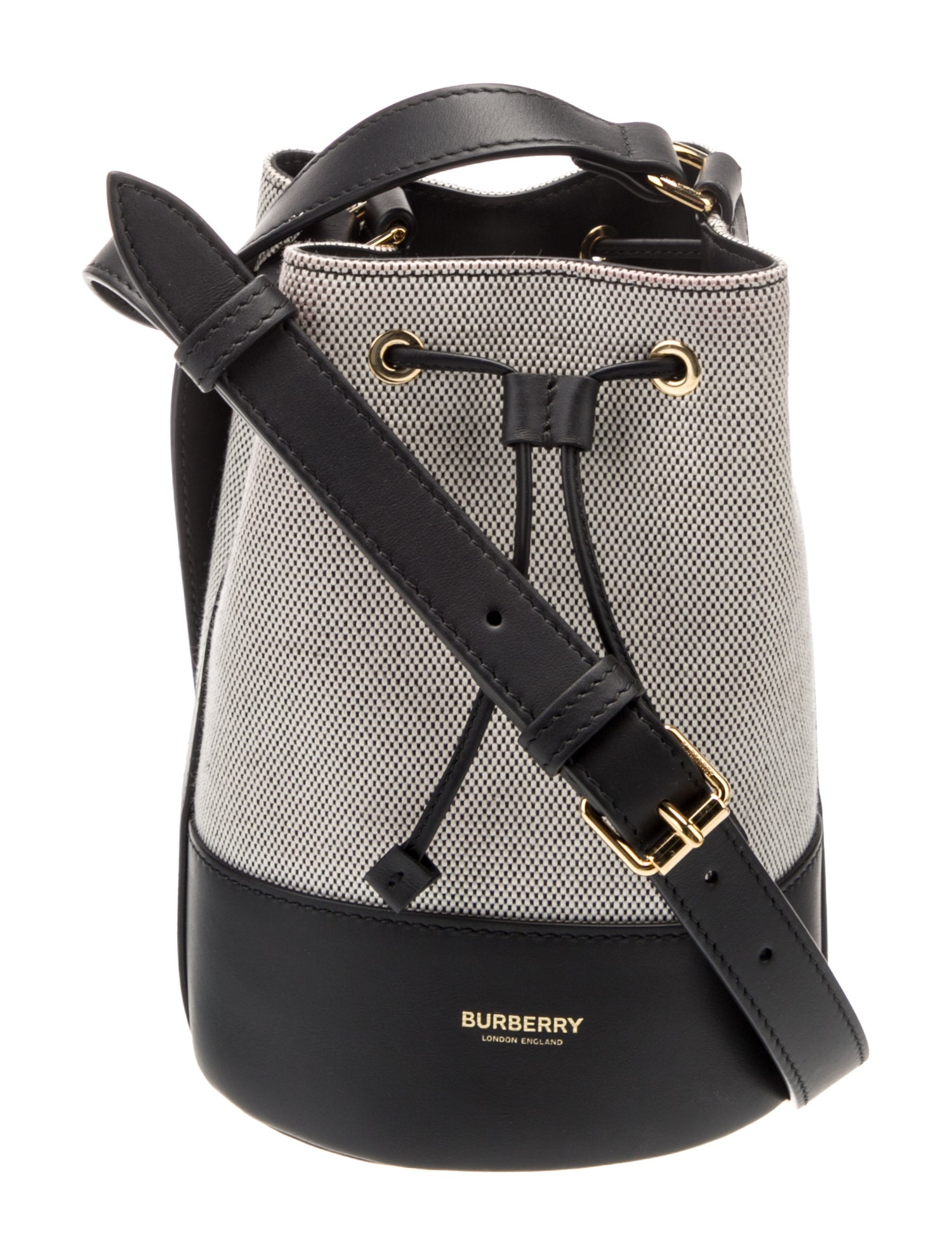 Burberry Leather Bucket Bag