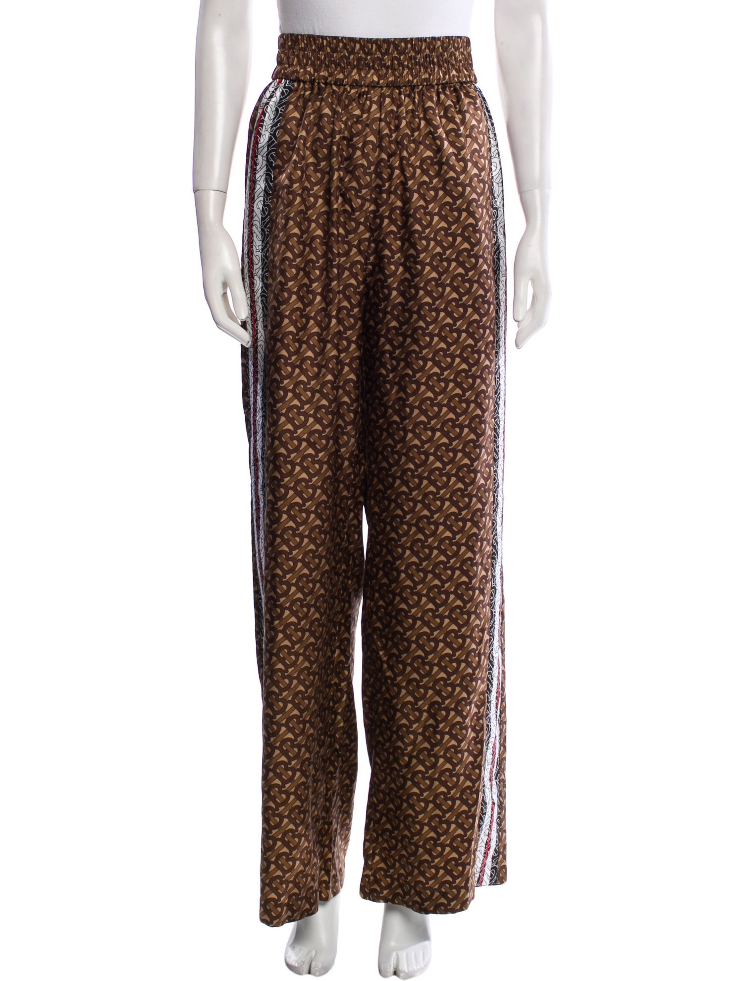 Burberry Silk Wide Leg Pants w/ Tags