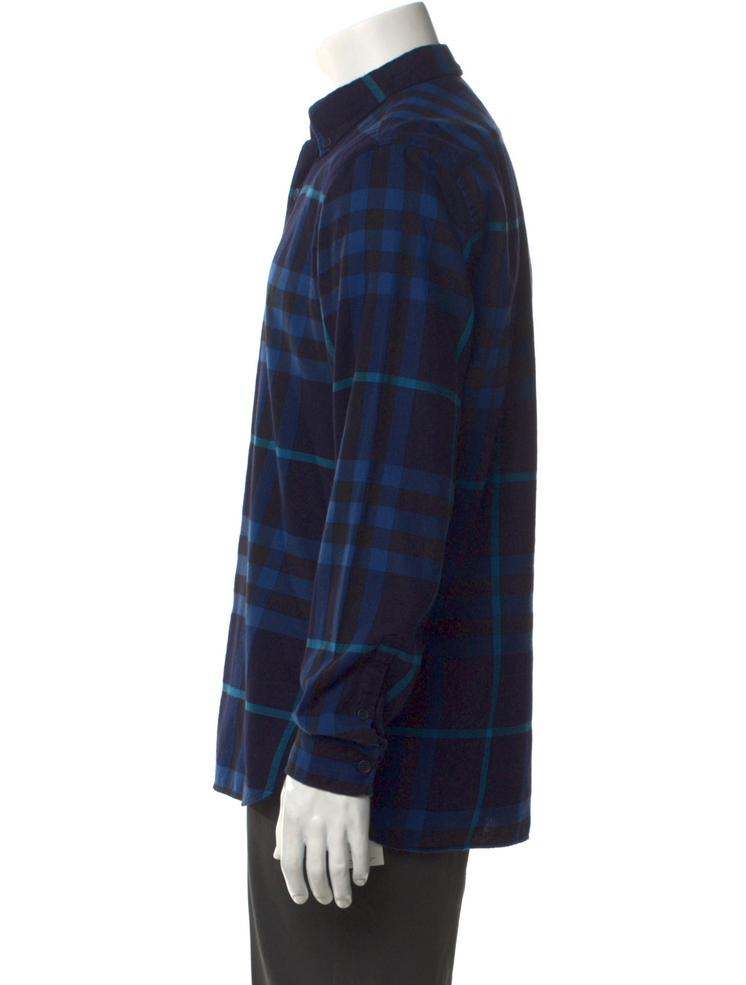Burberry Exploded Check Pattern Long Sleeve Shirt