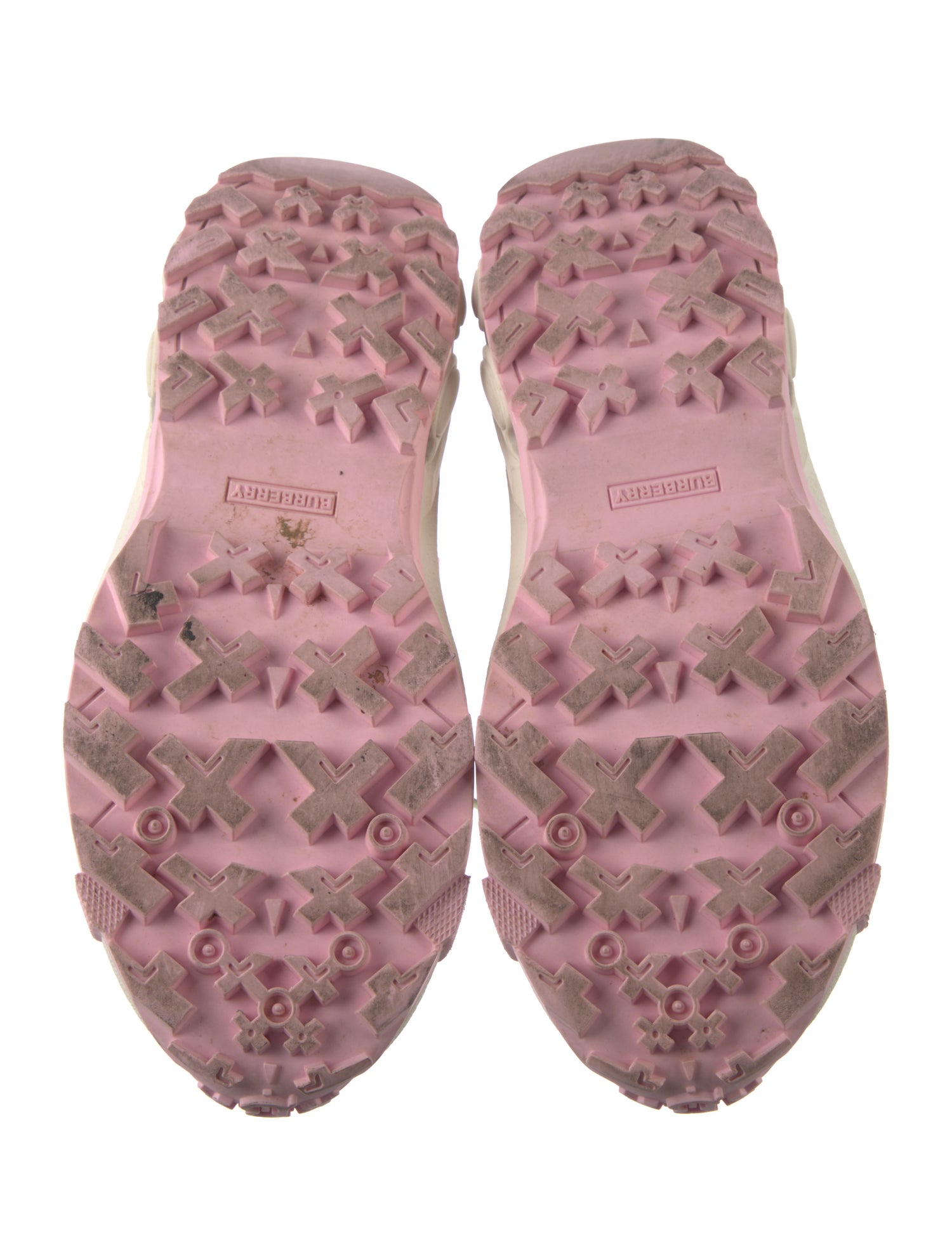 Burberry Nova Check Pattern Canvas Sneakers