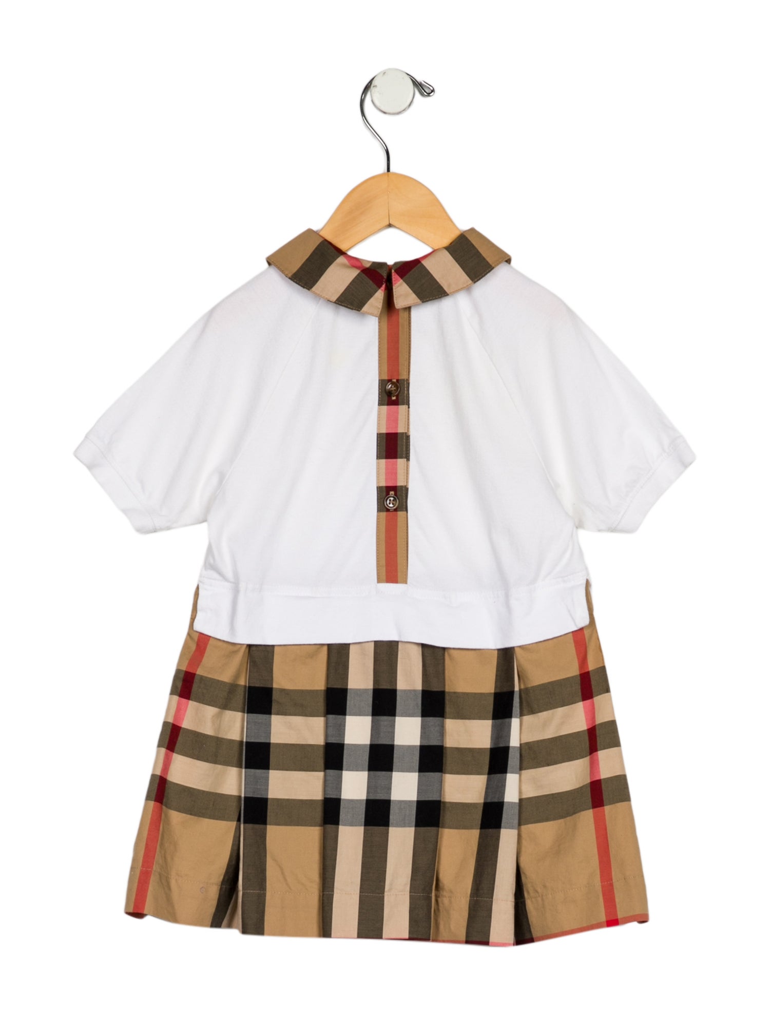 Burberry Burberry Girls' Collared Cotton Dress