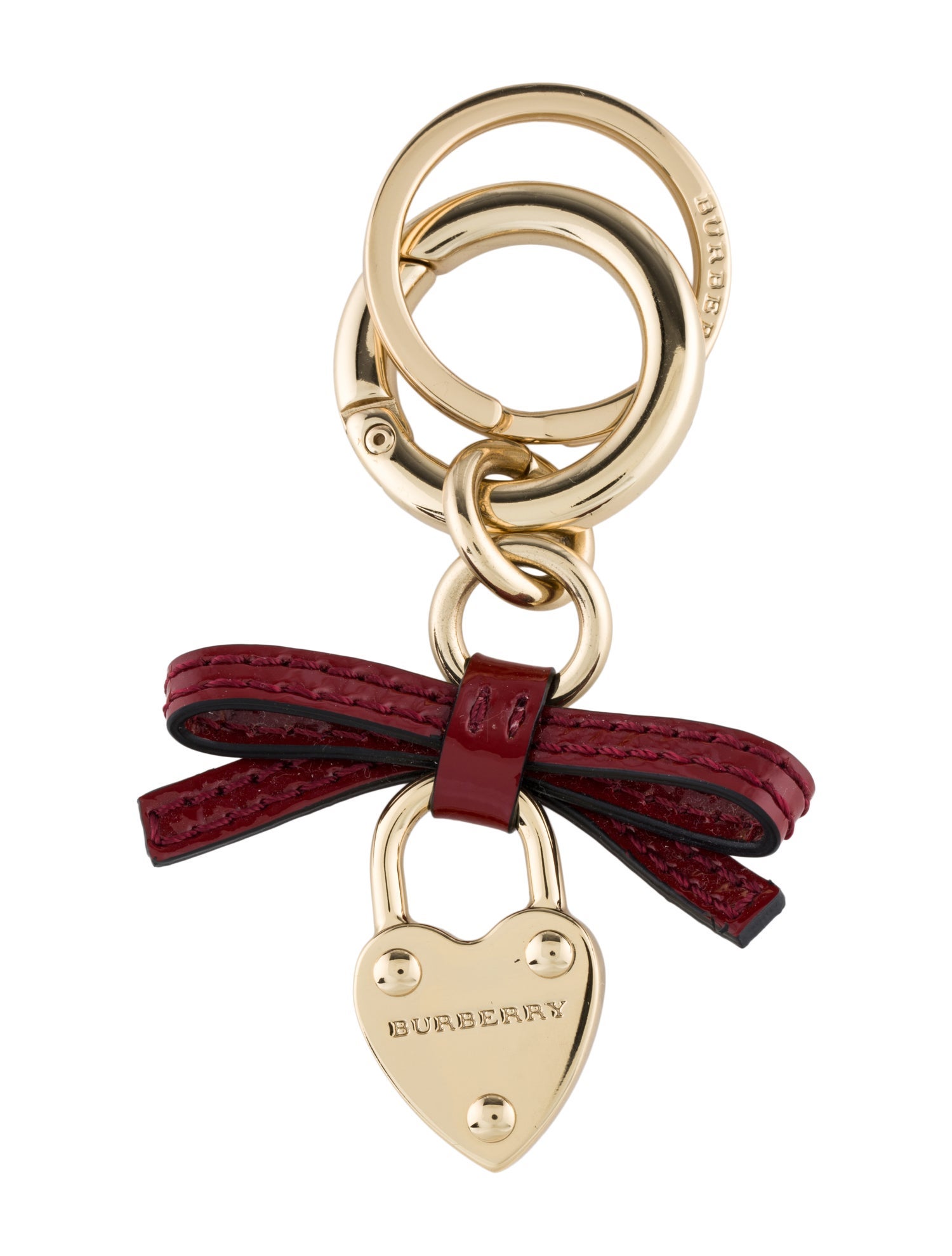 Burberry Heart Padlock Keychain