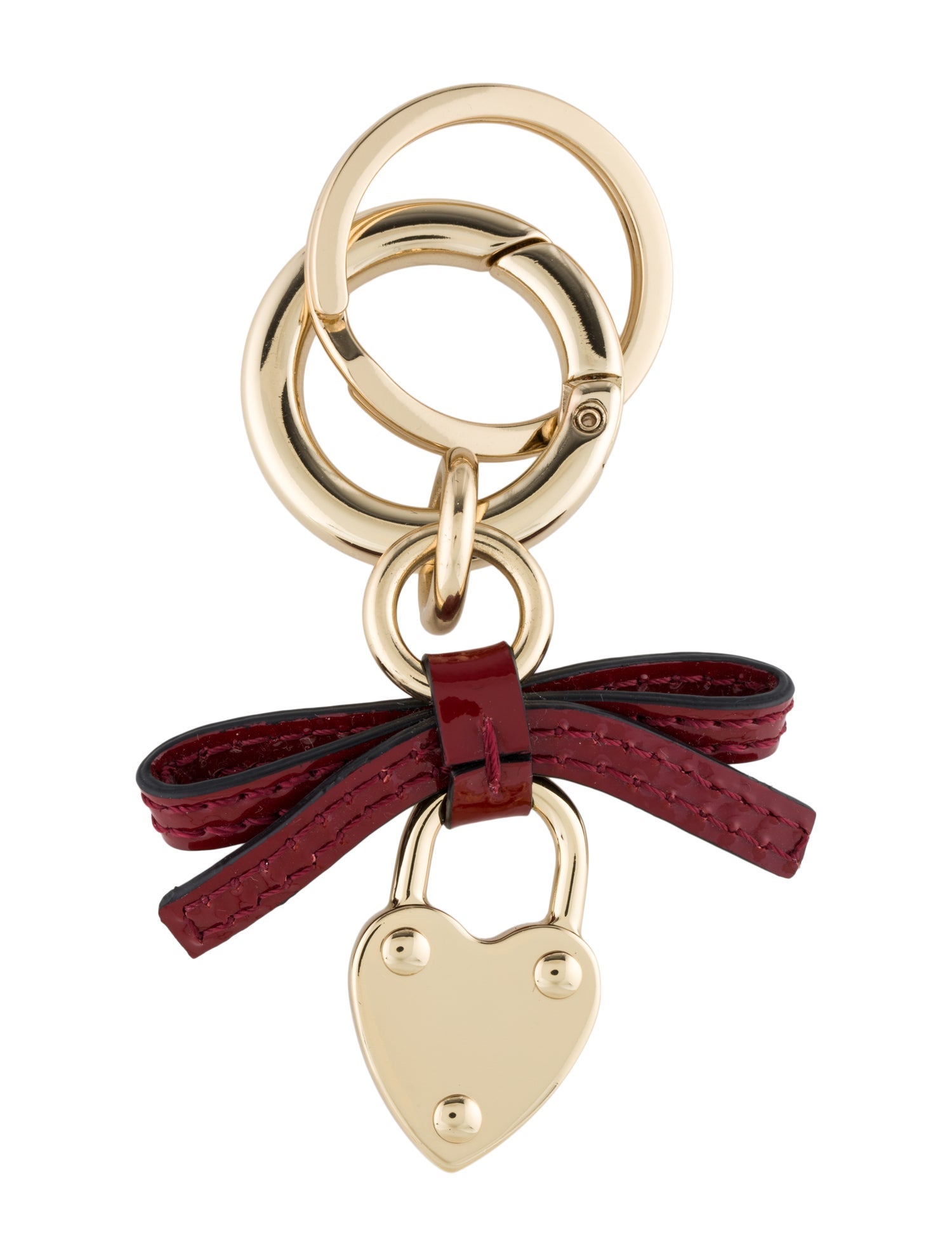 Burberry Heart Padlock Keychain