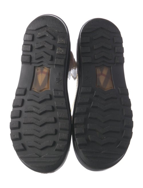 Burberry Haymarket Check Pattern Rubber Rain Boots