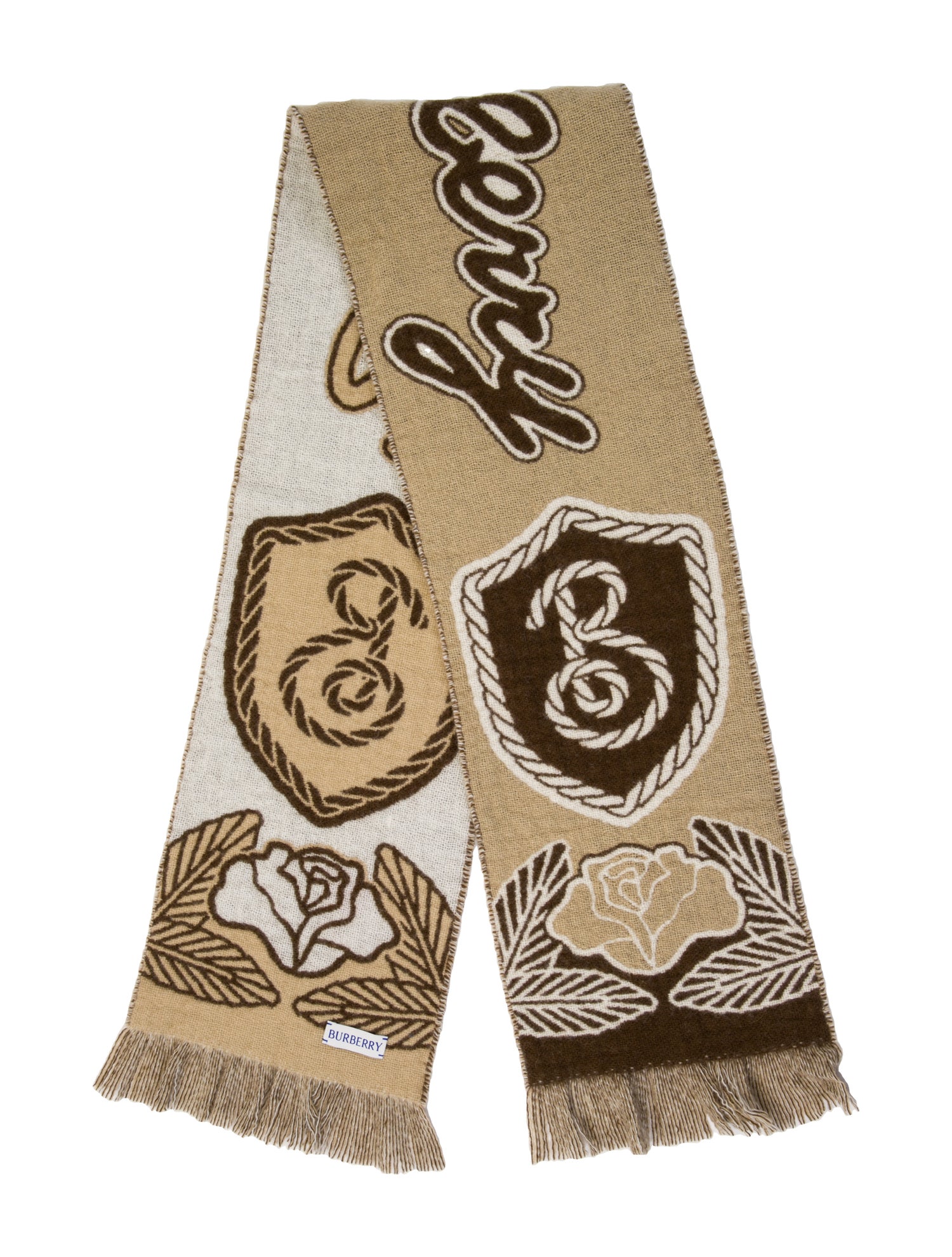 Burberry Cashmere Printed Scarf