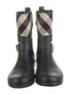 Burberry Rubber Plaid Print Rain Boots