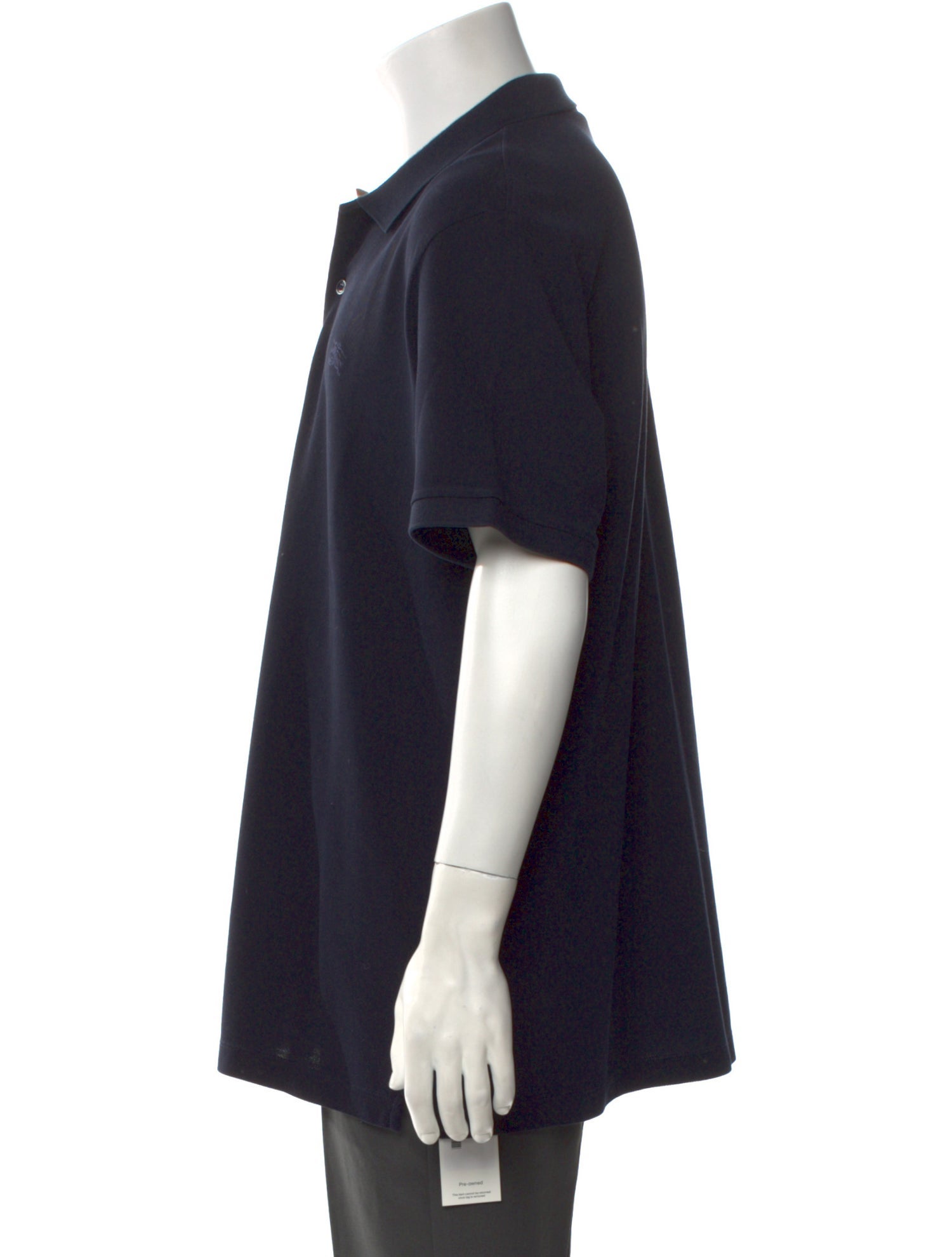 Burberry House Check Pattern Crew Neck Polo Shirt