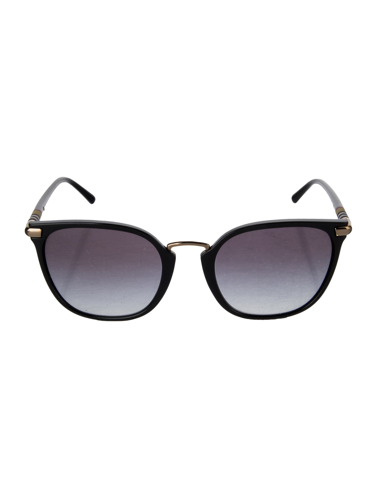 Burberry House Check Pattern Oversize Sunglasses
