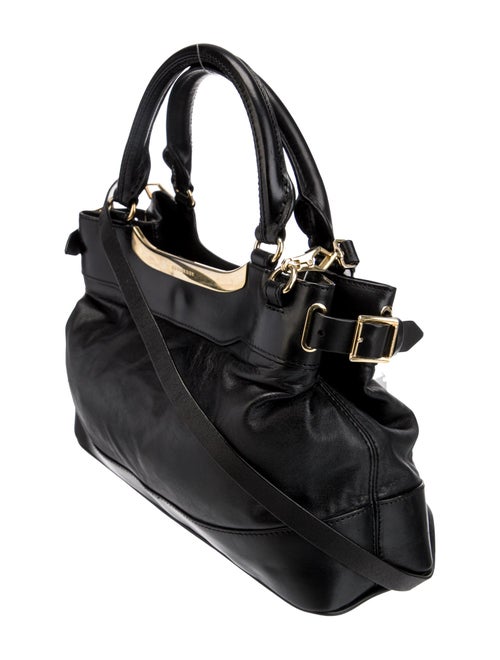 Burberry Smoked Check Top Handle Bag