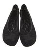 Burberry Mesh Leather Trim Embellishment Flats