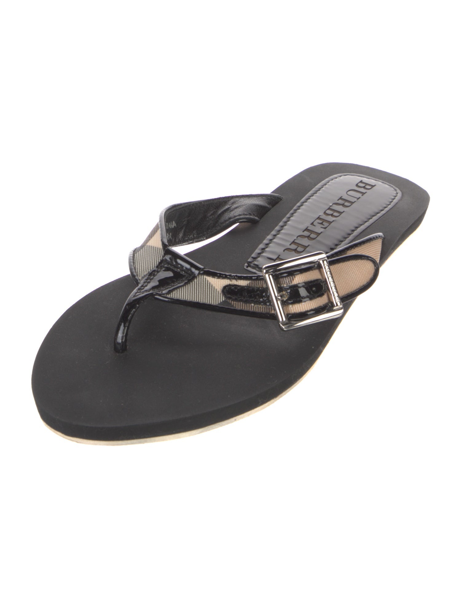 Burberry Nova Check Pattern Slides